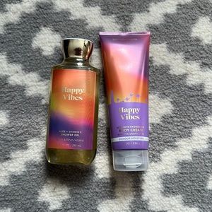 Bath and Body Works shower gel and cream